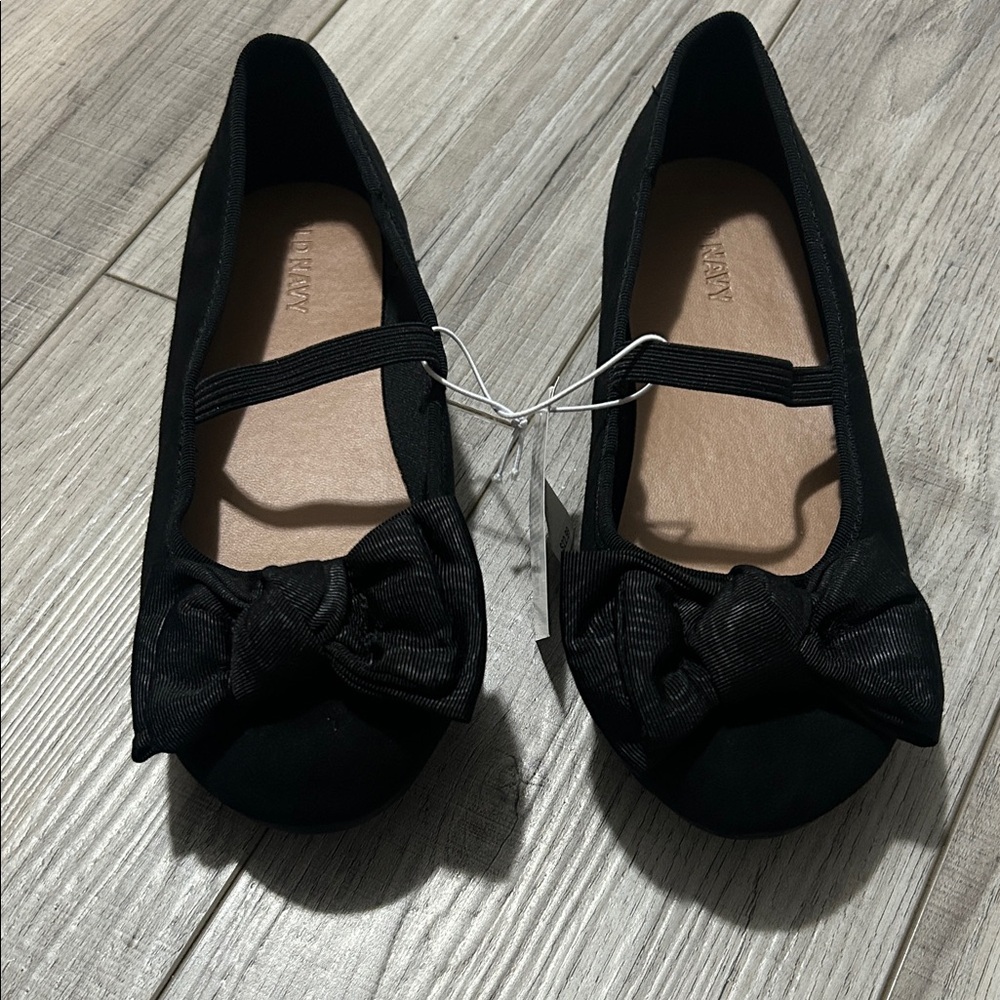 Old Navy Black Bow Kids Flats